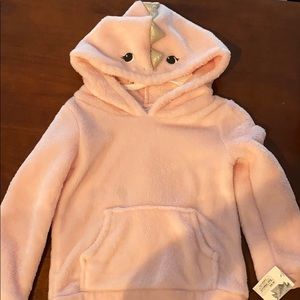 Carter’s pink hoodie with a dinosaur hood!
